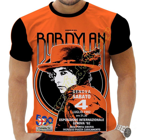 Camiseta Camisa Personalizada Rock Folk Pop Bob Dylan 2