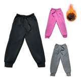 Pack 3 Pantalones Jogger Buzo Invierno Con Polar Niño 