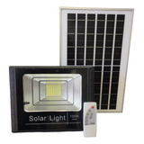 Refletor Holofote Led 100w 6500k C/ Placa Solar, Ip65