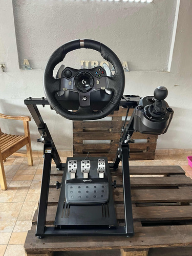 Logitech G920 + Câmbio Driving Force Shiter + Cockpit Sxt