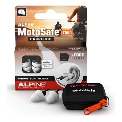 Tapones Motosafe Tour Alpine/ Reductor De Ruido P/moto Tour