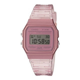 Reloj De Pulsera Casio F-91ws-4cf Rosa Para Dama Color Del Fondo Rosa Claro