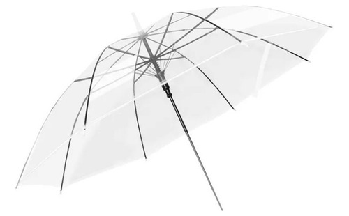 Paraguas Plegable 8 Varillas  Color Transparente Lluvia Mj