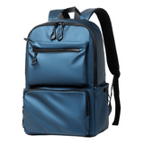 Umjofa Mochila De Negocios Impermeable Para Hombre Mochila Para Laptop De 15.6 Pulgadas Color Azul Diseño De La Tela Liso