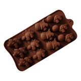 Molde De Silicona Para 12 Chocolates Con Forma De Dinosaurio