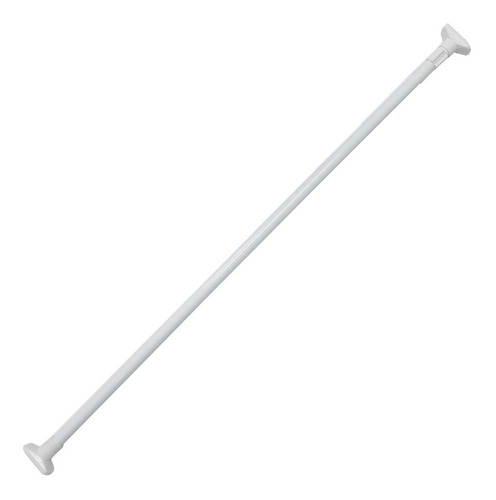 Barral Para Cortina De Baño Acero Color Blanco 1.10 A 2mts