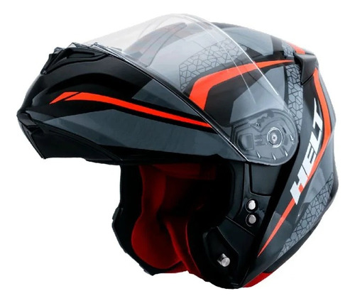 Capacete Escamoteável Helt New Hippo No Limit Cinza