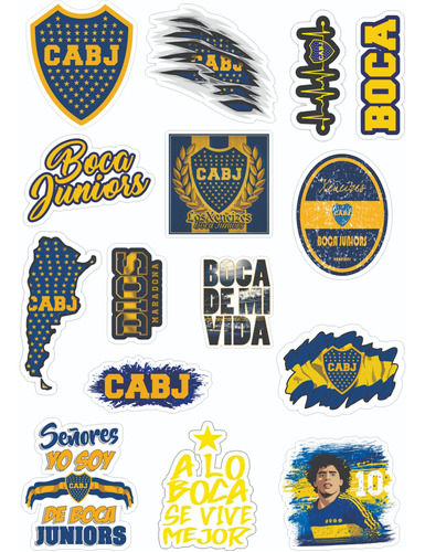 Stickers Vinilo P/termo, Netbooks, Vasos, Notbook Boca Jun.