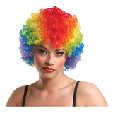 Costume Culture Womens Rainbow Clown Afro Peluca