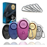 Slforce Paquete De 5 Llaveros De Alarma Personal Para Mujer.