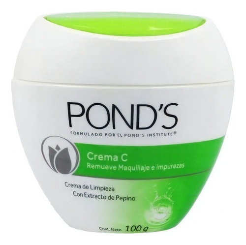 Crema Pond´s C De Limpieza Con Extracto De Pepino X 100 Ml Tipo De Piel Todo Tipo De Piel