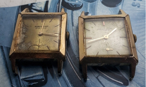 Dois Relógios Robert Cart Corda Manual Para Revisar