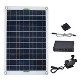 Kit De Bomba De Agua Solar 50w Panel 800l/h 12v Bajo Ruido D