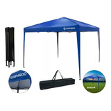 Tenda Gazebo Praia Sanfonado 3x3 Pratik Guepardo Azul 