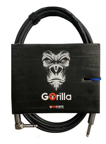 Cabo Baixo Guitarra Gorilla 3 Metros Tecniforte Plug L Loja