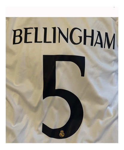 Tipografía. Numero Real Madrid Local 2023 - 2024