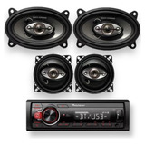 Estereo Pioneer 1din+bocinas 4x6 Y 4 Pulgadas Rock Series