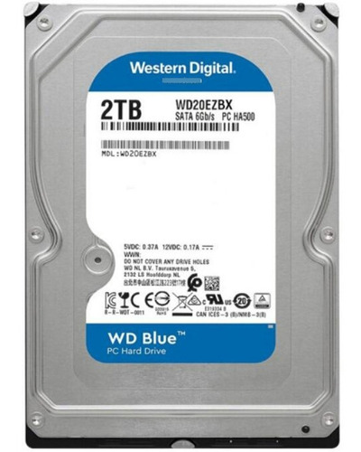 Disco Duro 2tb Western Digital Hdd Smr 7200rpm 256m 3.5 Pc