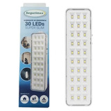 Kit 10 Luminária De Emergência 30 Led Slim