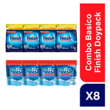 Combo Finish Doypack Sal 2kg X4u + Pouch Detergente 1kg X4u