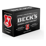 Pack Cerveja Beck's Puro Malte Lata 350ml Com 8 Unidades   