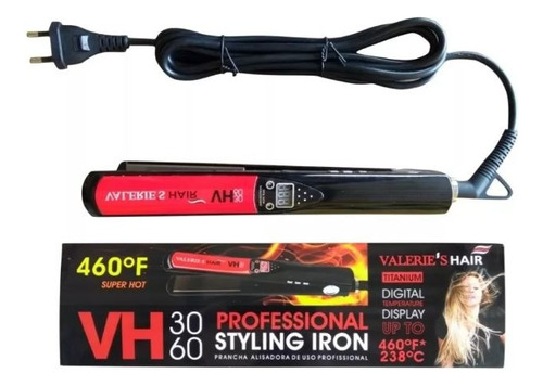 Prancha Valeries Hair Vh 3060 Pro 238 Graus - Lançamento 
