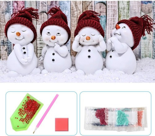 Kits De Manualidades Navideñas Muñeco De Nieve Relleno De