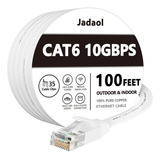 Cable Ethernet Cat 6 De 100 Pies, Exterior E Interior, 10 Gb