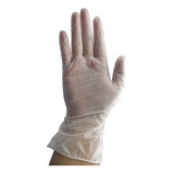 Guantes De Vinil Manos Transparente Con Talco Caja 100 Pzs Talla Mediano