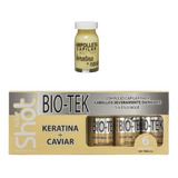 Ampolleta Capilar Biotek Kolor Shot Keratina + Caviar 6 Pzas