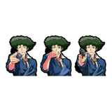 Sticker 3d Movimiento Anime Cowboy Bebop Spike Galactic Mang