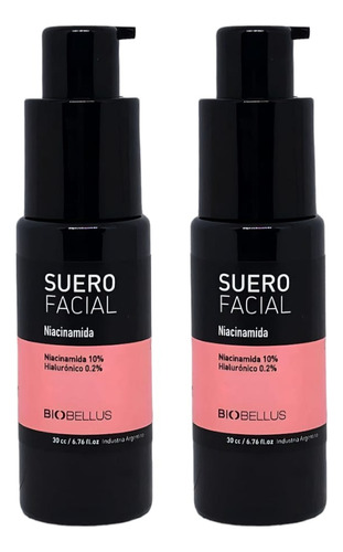 Suero Facial Niacinamida Biobellus 30cc 2 Unidades 