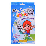 Burbujero Futbol Media Para Jueguitos Pompas Irrompibles Color Naranja