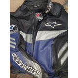 Chamarra Piel Motociclista Con Protecciones Alpinestars