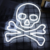 Letreros De Neon Con Diseno De Calavera Jolly Roger, Decorac