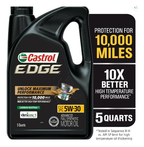 Aceite Castrol Edge 5w30 Sintético 4.73 Litros 100% Original