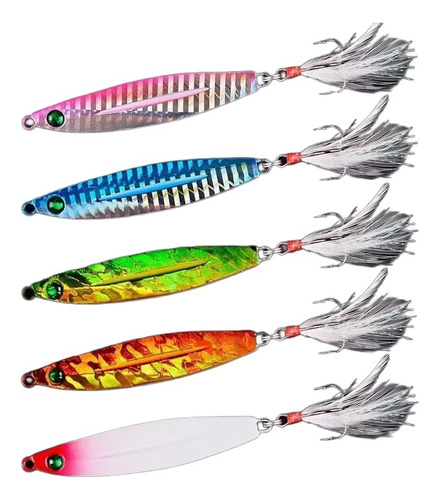 Pack X5 Chispa Señuelos Pesca 21gr 7cm