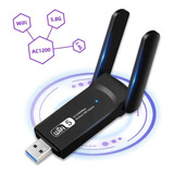 Tarjeta Wifi Inalambrica Doble Banda 2.4g 5.8g 1200 Mbps Usb