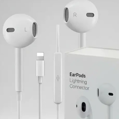 Auricular Manos Libres Lightning Compatible iPhone iPad Blanco