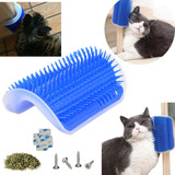 Kit 4 Escova Tira Pelos Parede Canto Gato Catnip Massagem