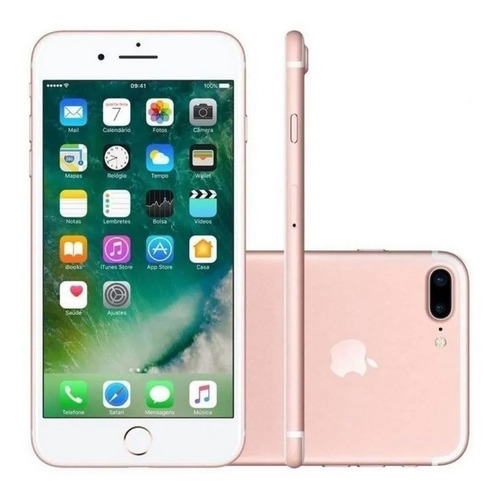 iPhone 7 Plus 128 Gb Ouro Rosa - Muito Novo | Bateria 100%
