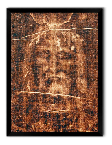 Quadro + Poster Sagrada Face De Jesus Cristo Moldura A3