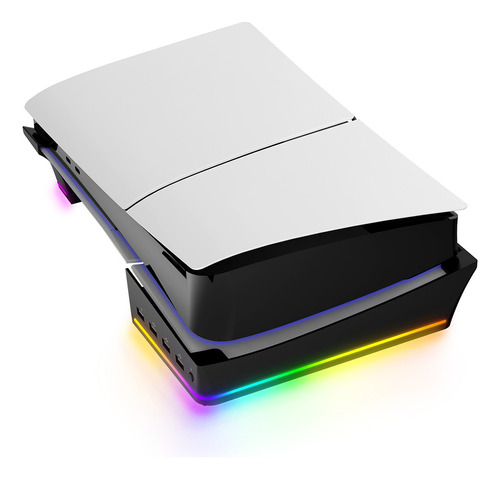 Soporte Horizontal Con Luz Rgb Para Ps5 Slim, Base Estable