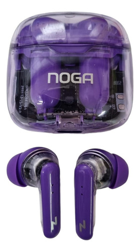 Auriculares Noga Ng-btwins 35 Inalambricos Bluetooth Color Violeta