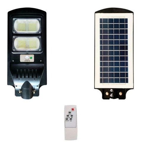 Lámpara Led Solar 60w Sensor Movimiento Exterior Alumbrado 