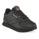 Zapatillas Reebok Classic Leather Joven Negro - Onda Sports