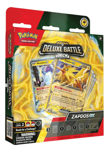  Pokemon Zapdos Ex Deluxe Battle Deck Español