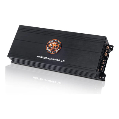 Amplificador Para Auto Clase D Monoblock 1 Canal 4000w Audishako MhV2400.1d Para Subwoofer Y Bajos Color Negro | Meses sin interés