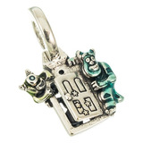 Charms Plata 925 Puerta De Monsters Disney