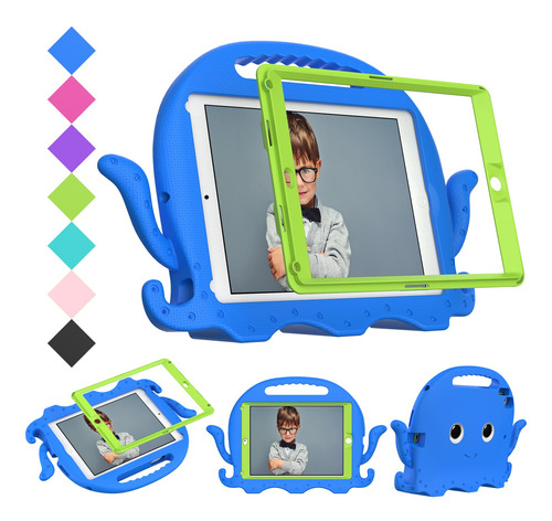 Mica+funda Para iPad 9.7 5ª 6ª Gen/ Air 2/ Pro 9.7 Niños